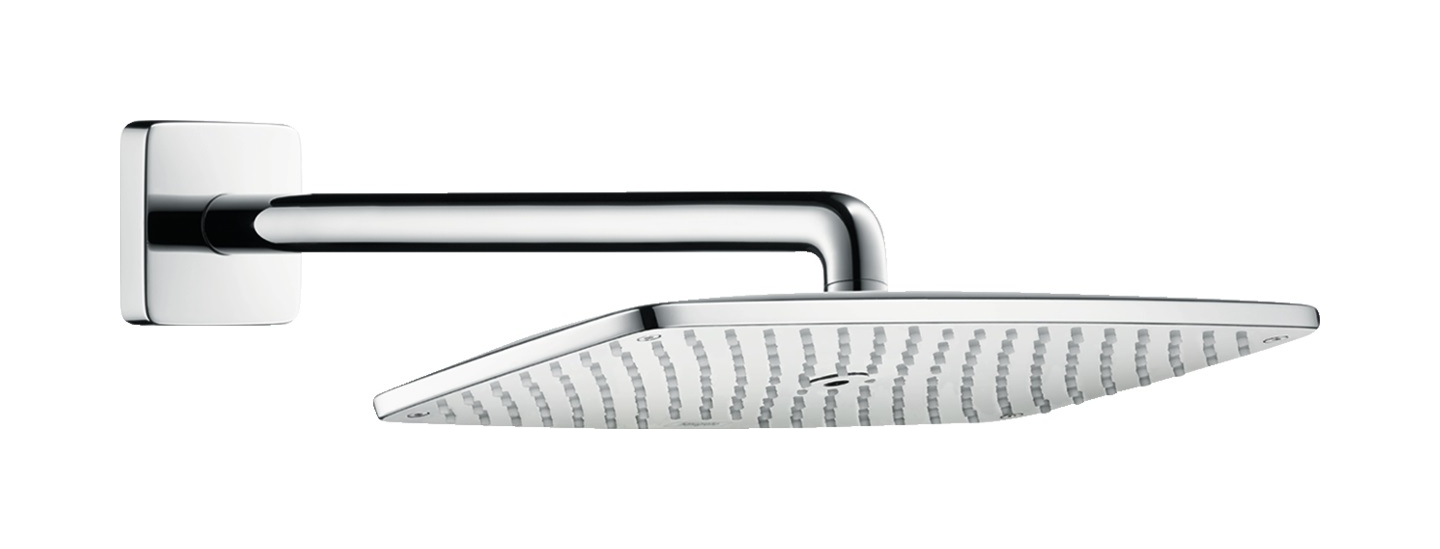 Hansgrohe Raindance E EcoSmart deszczownica 36x19 cm z ramieniem prysznicowym chrom 26605000