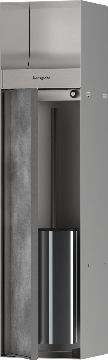 Hansgrohe XtraStoris Rock uchwyt na papier toaletowy stal 56062800