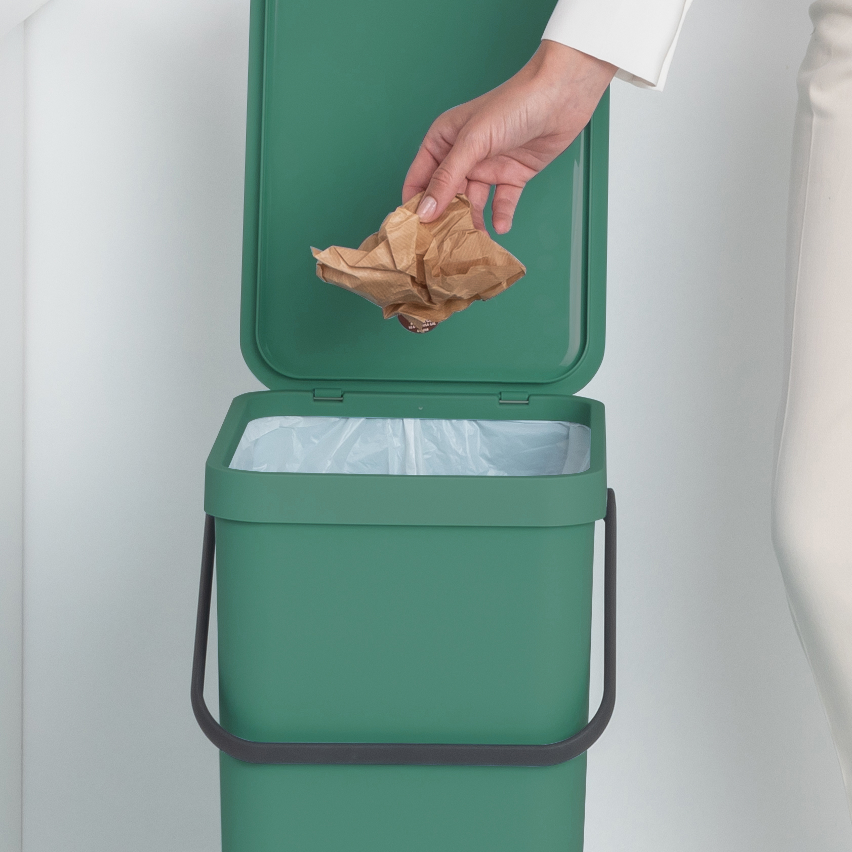 Brabantia Sort & Go pojemnik na odpady 40 l do segregacji zielony 251023 - Wysyłka w 24h