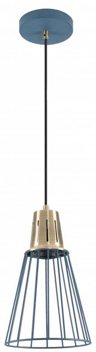 GTV Kaliope lampa wisząca 1x40 W złota-niebieska OS-KAL-E27-25-DEC