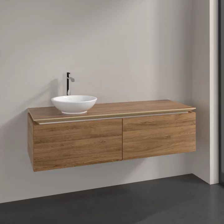 Villeroy & Boch Legato szafka 140 cm podumywalkowa wisząca lewa Oak Kansas B58700RH