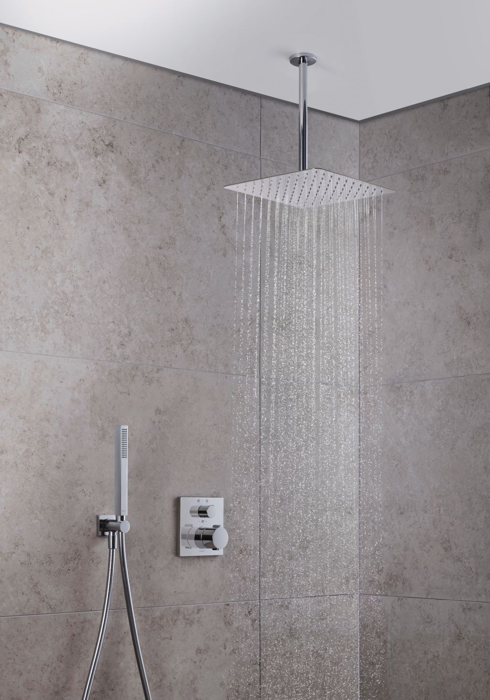 Duravit deszczownica 20 cm kwadratowa chrom UV0660030010