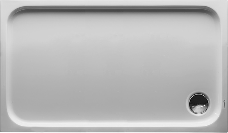 Duravit D-Code brodzik 120x70 cm prostokątny Antislip biały 720094000000001