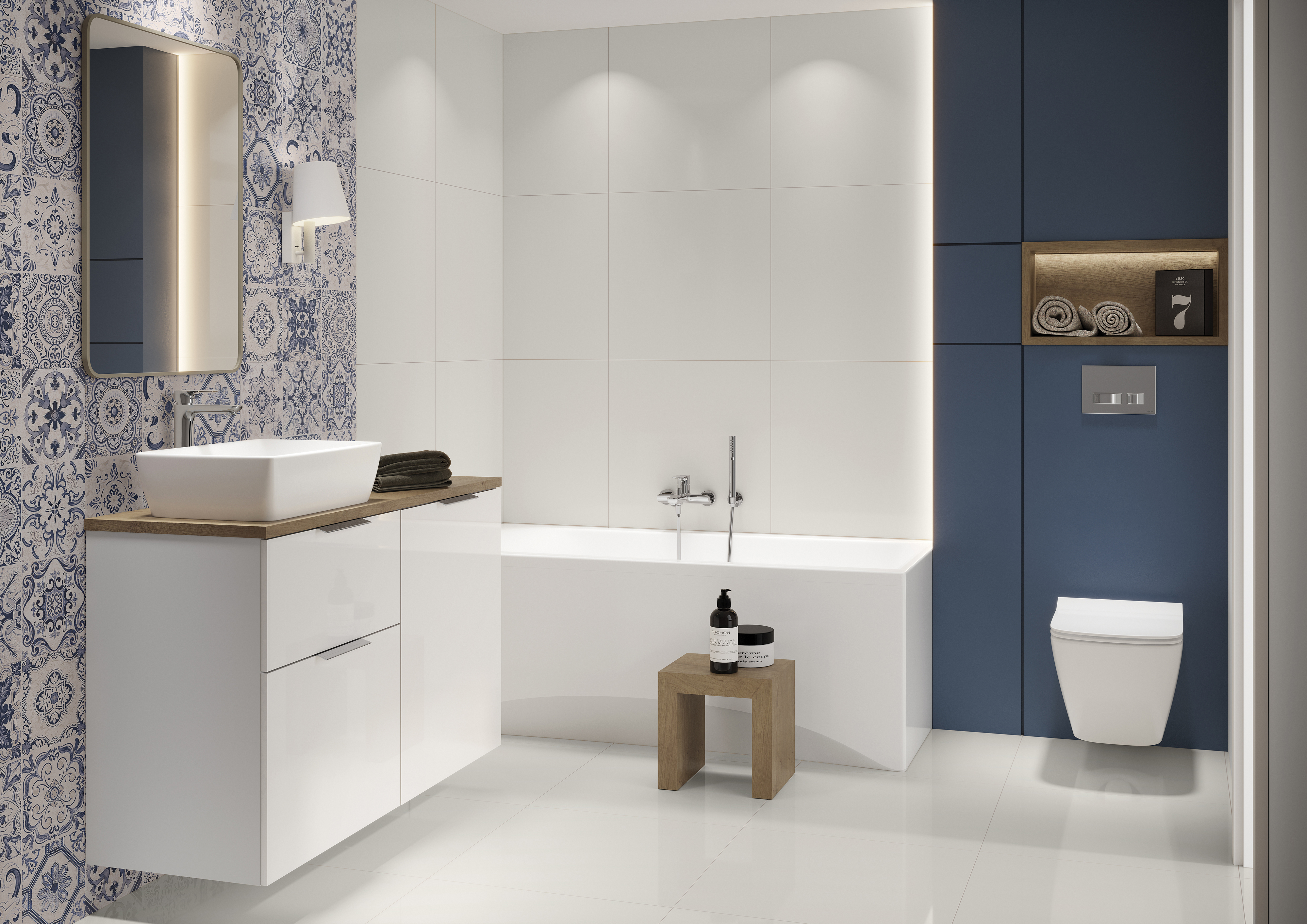 Cersanit City blat 130x45 cm dąb S599-0155