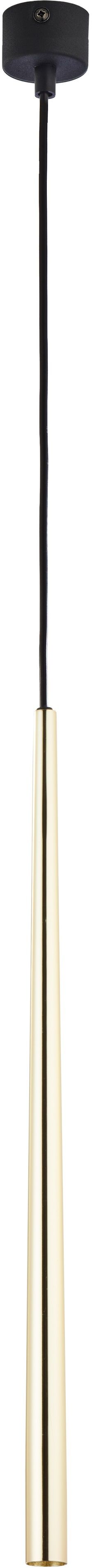 TK Lighting Piano lampa wisząca 1x6 W czarna 6419