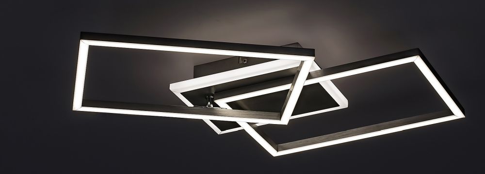 Rabalux Athelstan lampa podsufitowa 1x40W LED srebrny/szczotkowane aluminium 71014