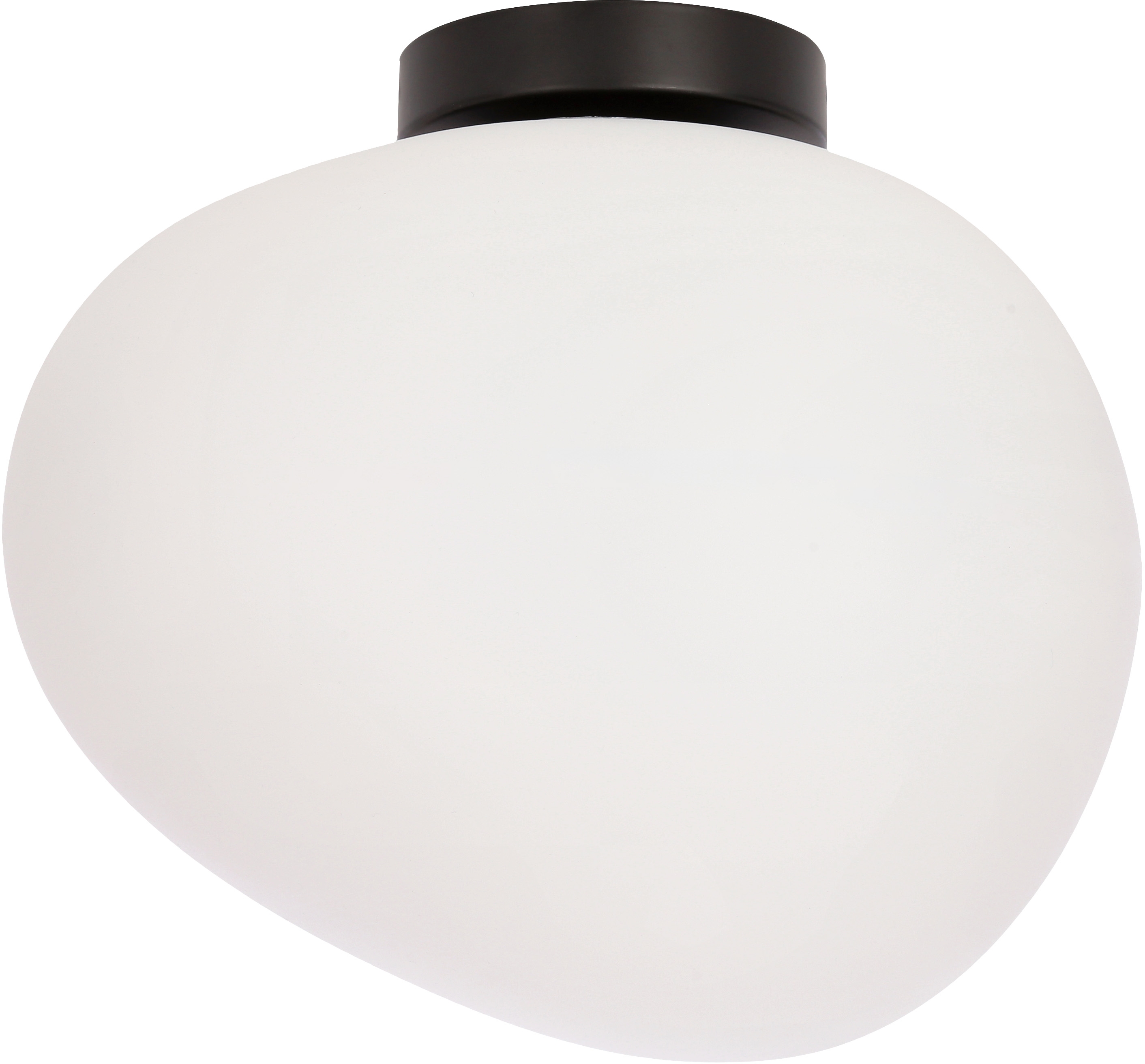 Candellux Stones lampa podsufitowa 1x40 W biała-czarna 13-35189