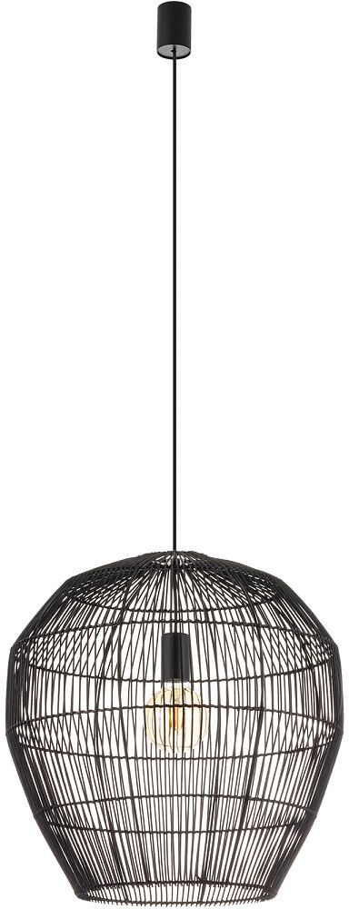 Nowodvorski Lighting Haiti lampa wisząca 1x25 W czarna 11168