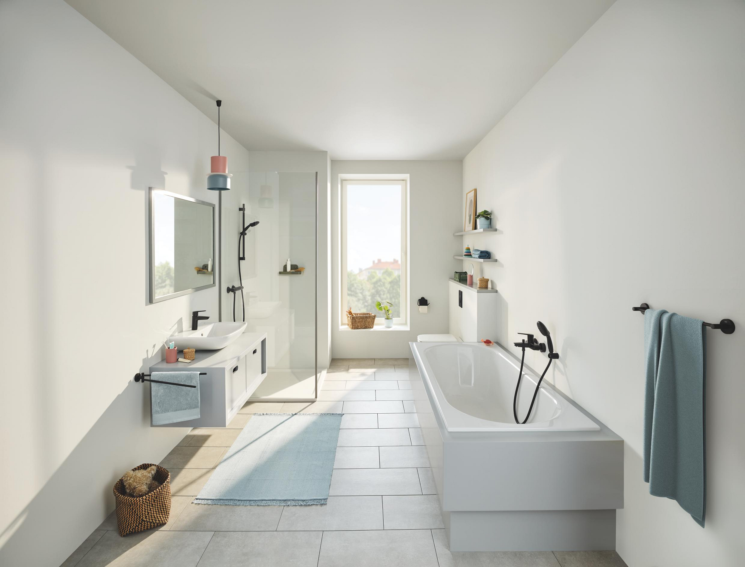 Grohe Start drążek na ręcznik kąpielowy czarny mat 411972430