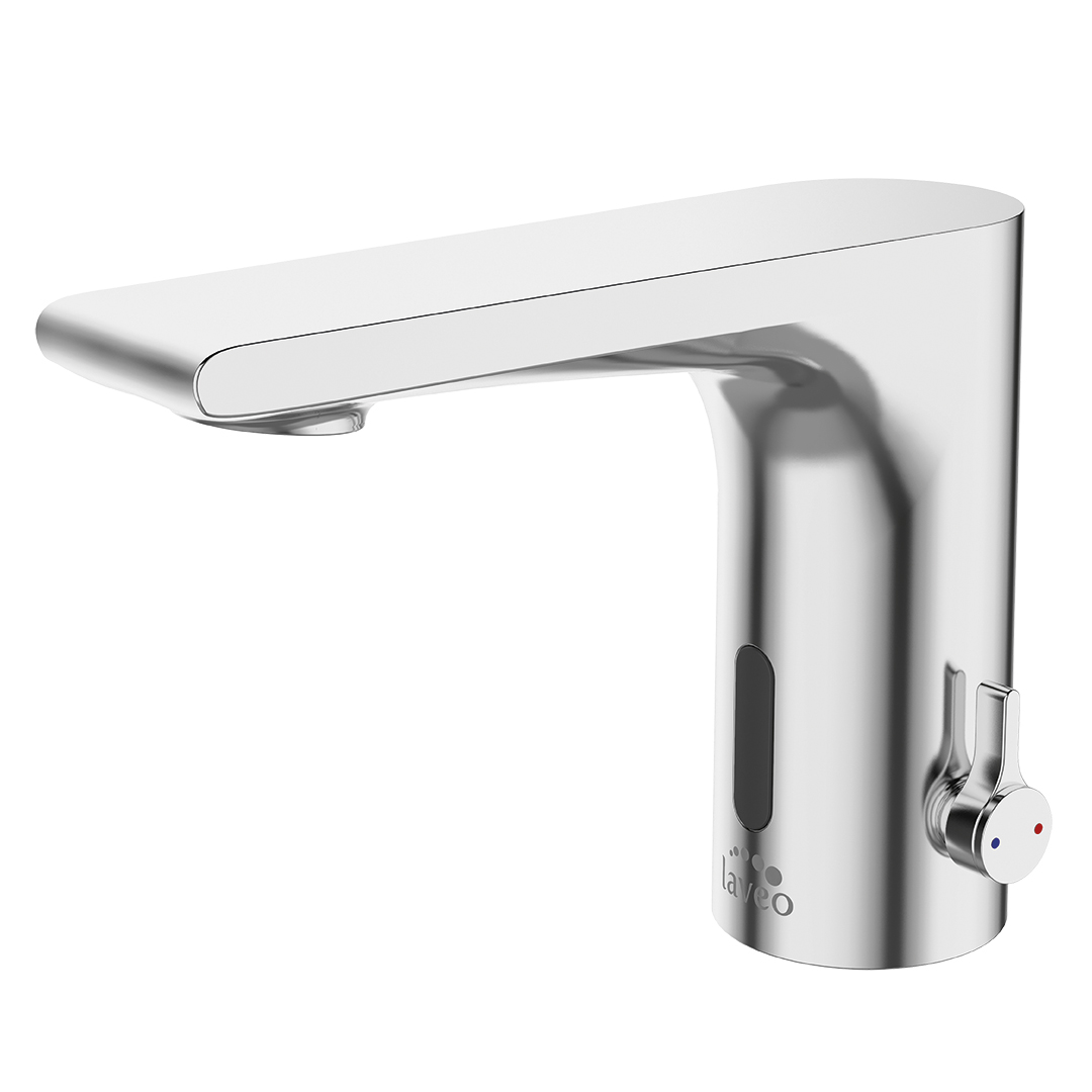 Laveo Plato bateria umywalkowa stojąca bezdotykowa chrom BLY024R