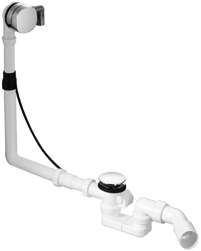 Duravit zestaw przelewowo-odpływowy z napełnianiem wody Quadroval chrom 792203000001000