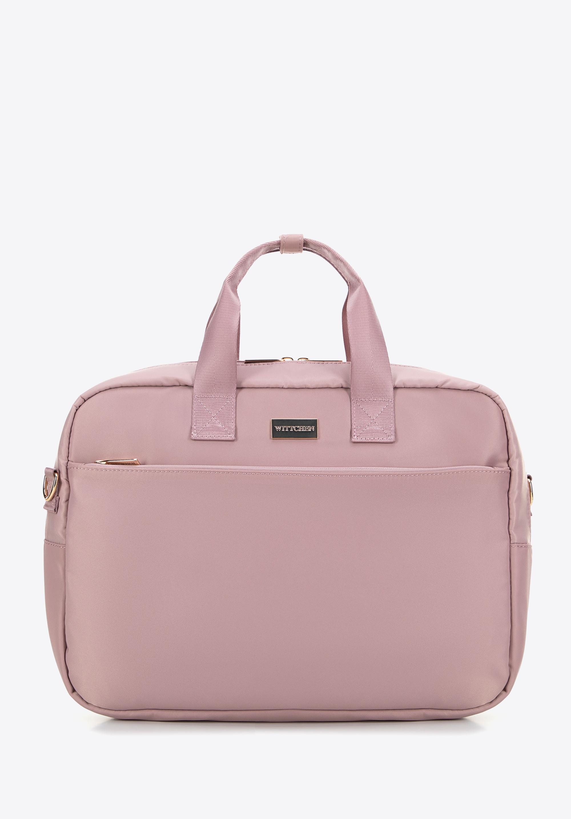 Torba na laptopa 15’’ z nylonu różowa
