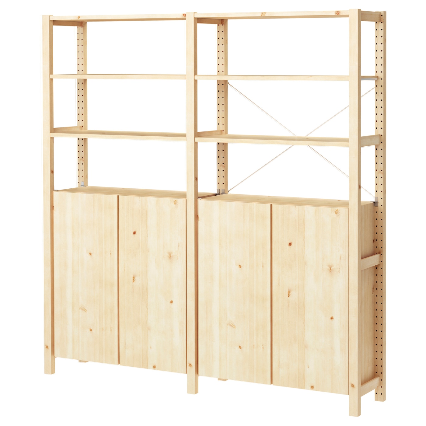 IKEA IVAR 2 sekcje/półki/szafka, sosna, 174x30x179 cm
