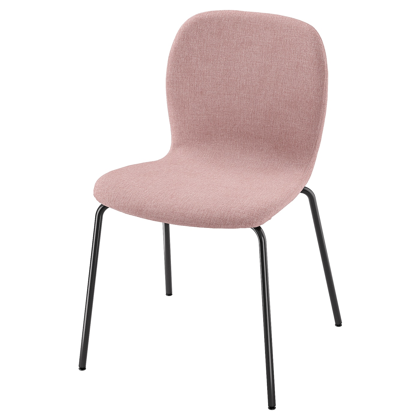 IKEA KARLPETTER krzesło, Gunnared jasny różowy/Sefast czarny, Przetestowano dla: 110 kg