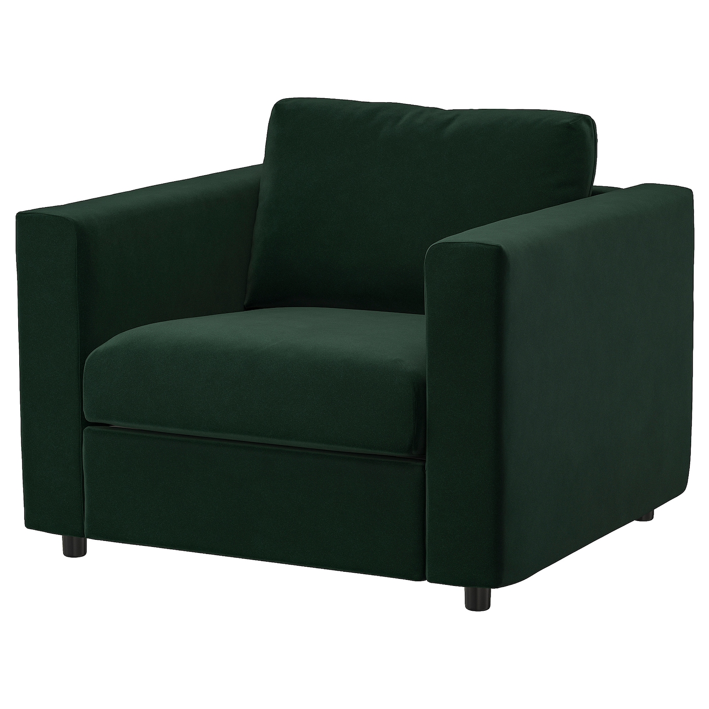 IKEA VIMLE fotel, Djuparp ciemnozielony, Szerokość: 101 cm