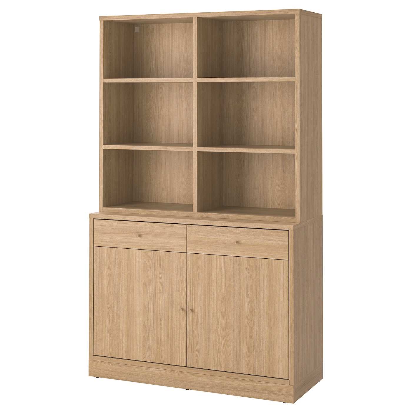 IKEA TONSTAD regał, okl dęb, 121x47x201 cm