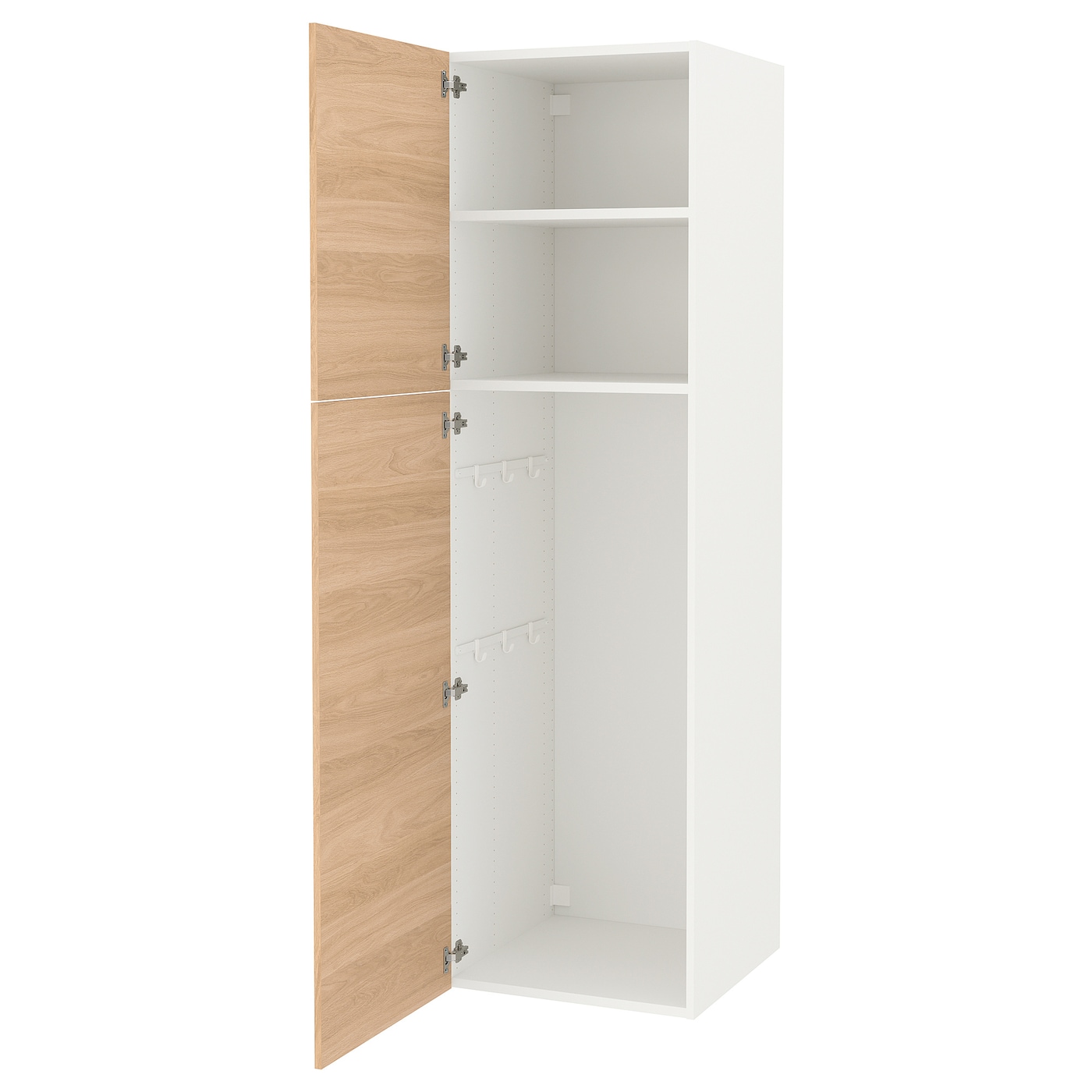 IKEA ENHET regał, biały/imit. dębu, 60x62x210 cm