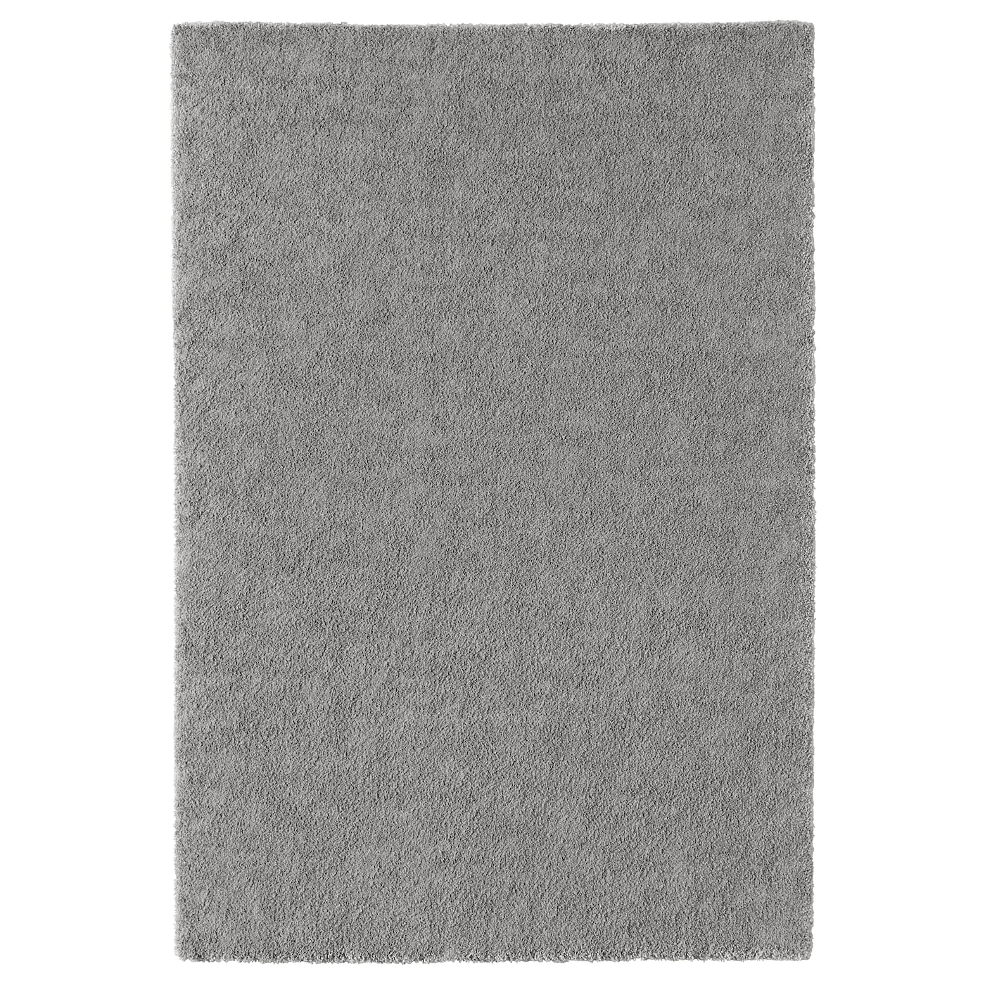 IKEA STOENSE dywan z krótkim włosiem, średnioszary, 133x195 cm