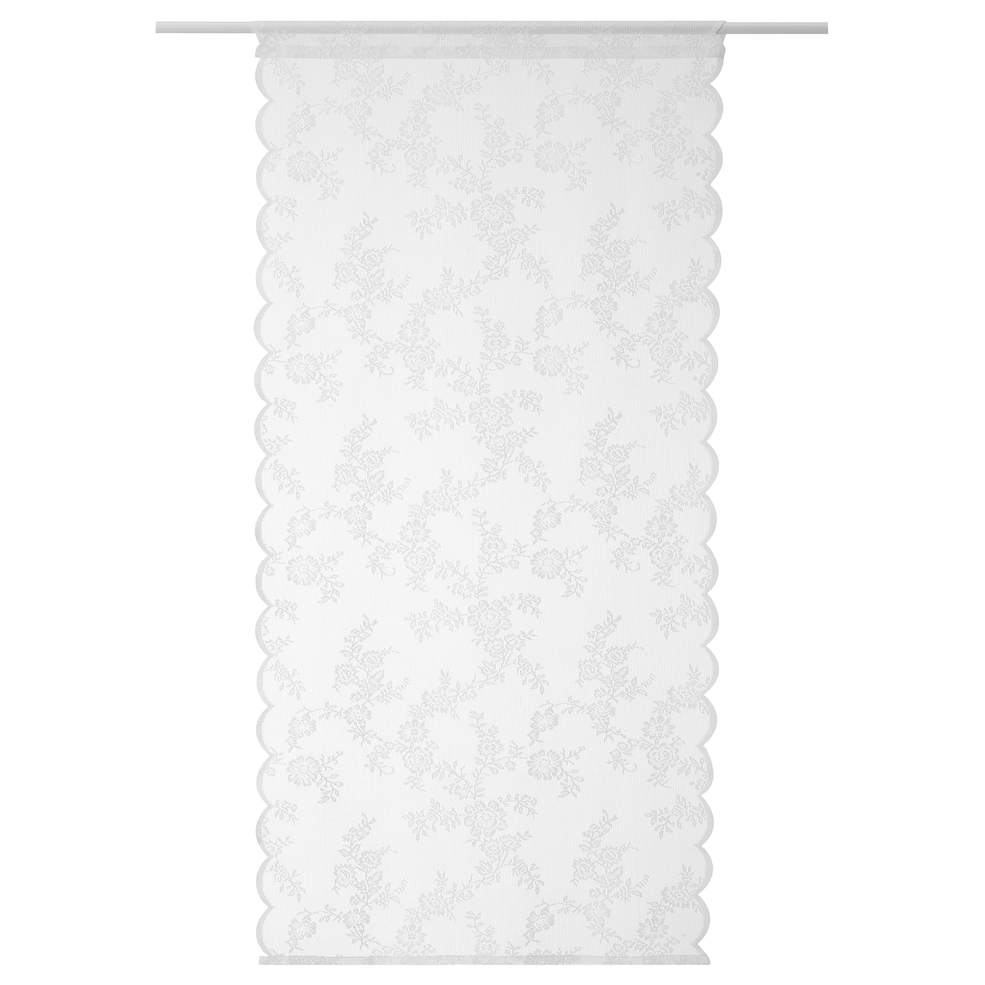 IKEA ALVINE SPETS firanka, 1 szt, biały/na tunelu, 60x120 cm