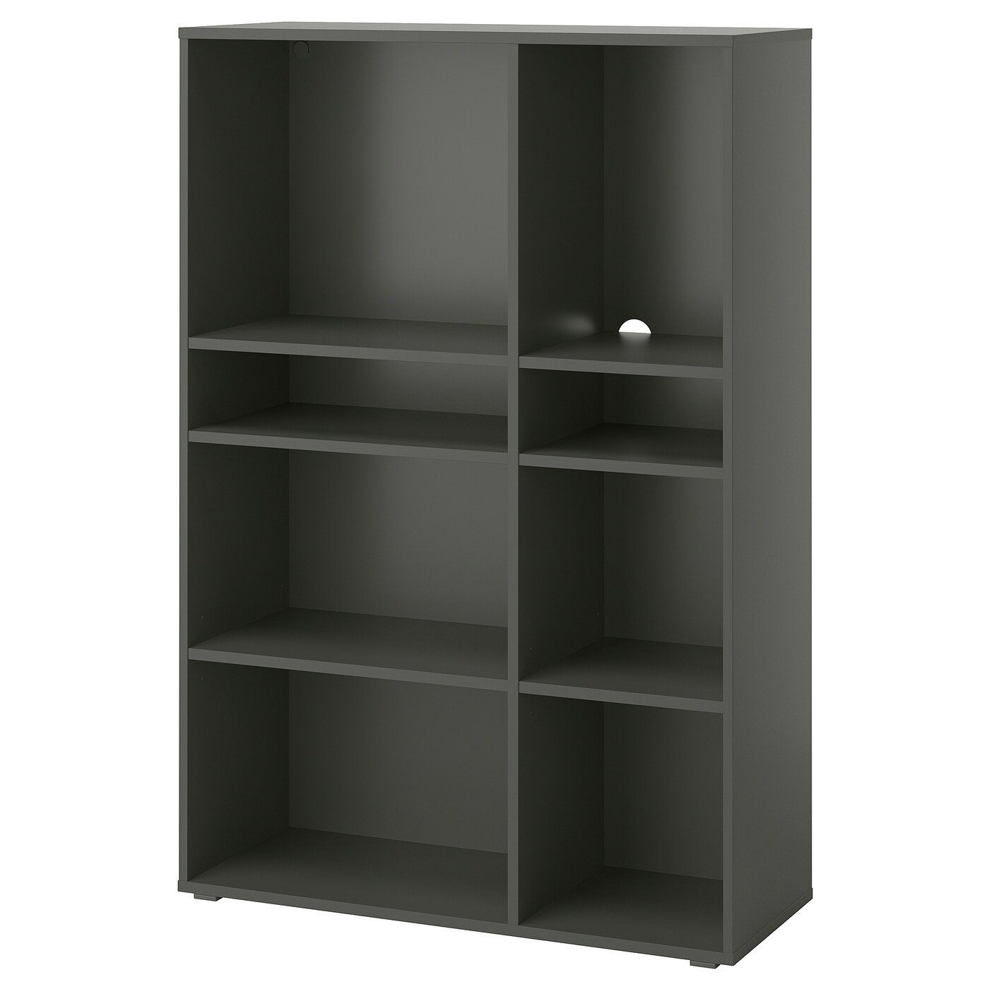 IKEA VIHALS regał 6 półek, ciemnoszary, 95x37x140 cm