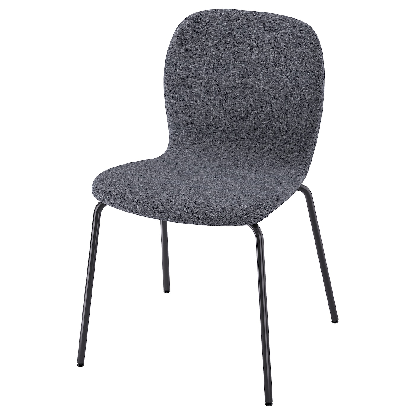 IKEA KARLPETTER krzesło, Gunnared średnioszary/Sefast czarny, Przetestowano dla: 110 kg
