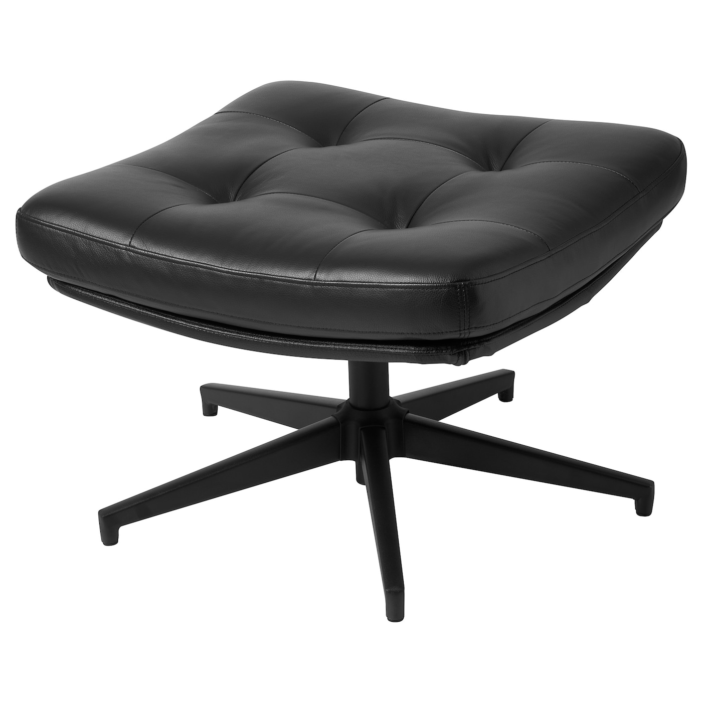 IKEA HAVBERG podnóżek, Grann/Bomstad czarny, Wysokość: 44 cm