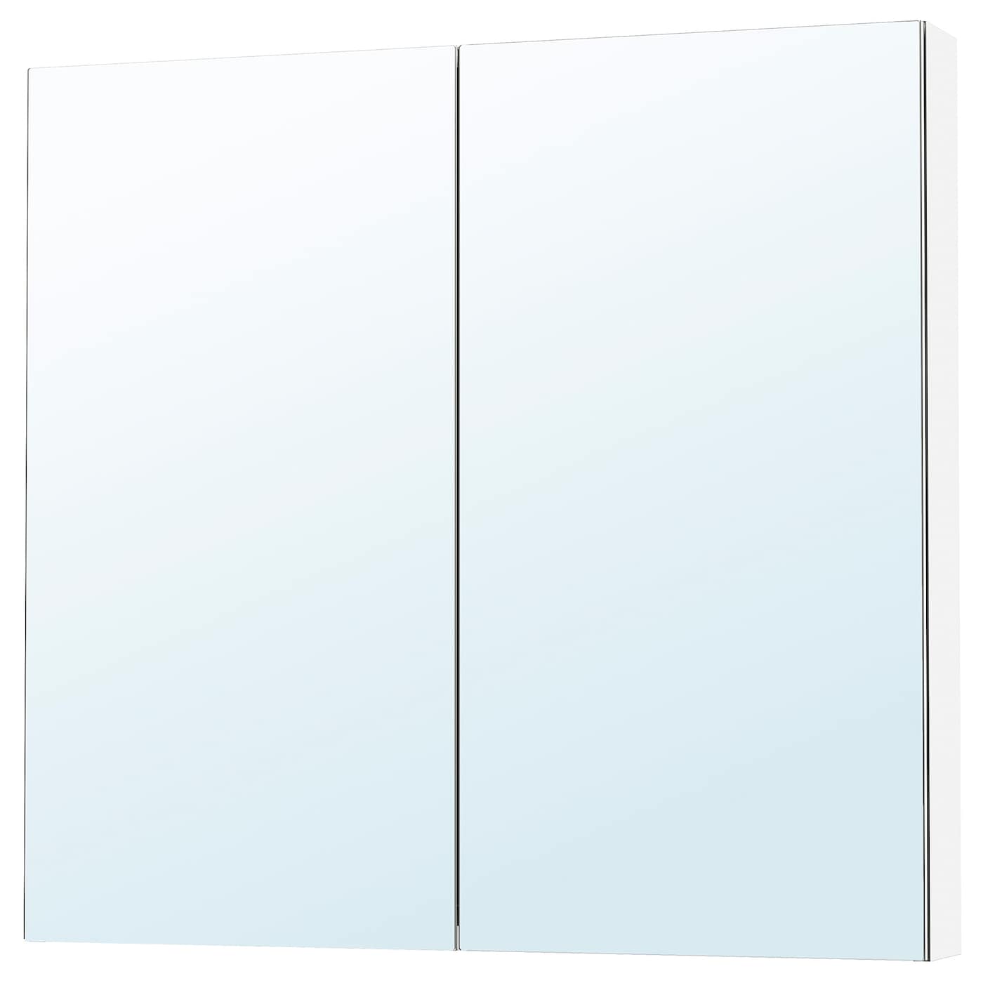 IKEA LETTAN szafka z lustrem/drzwiczki, efekt lustrzany/lustro, 100x15x95 cm