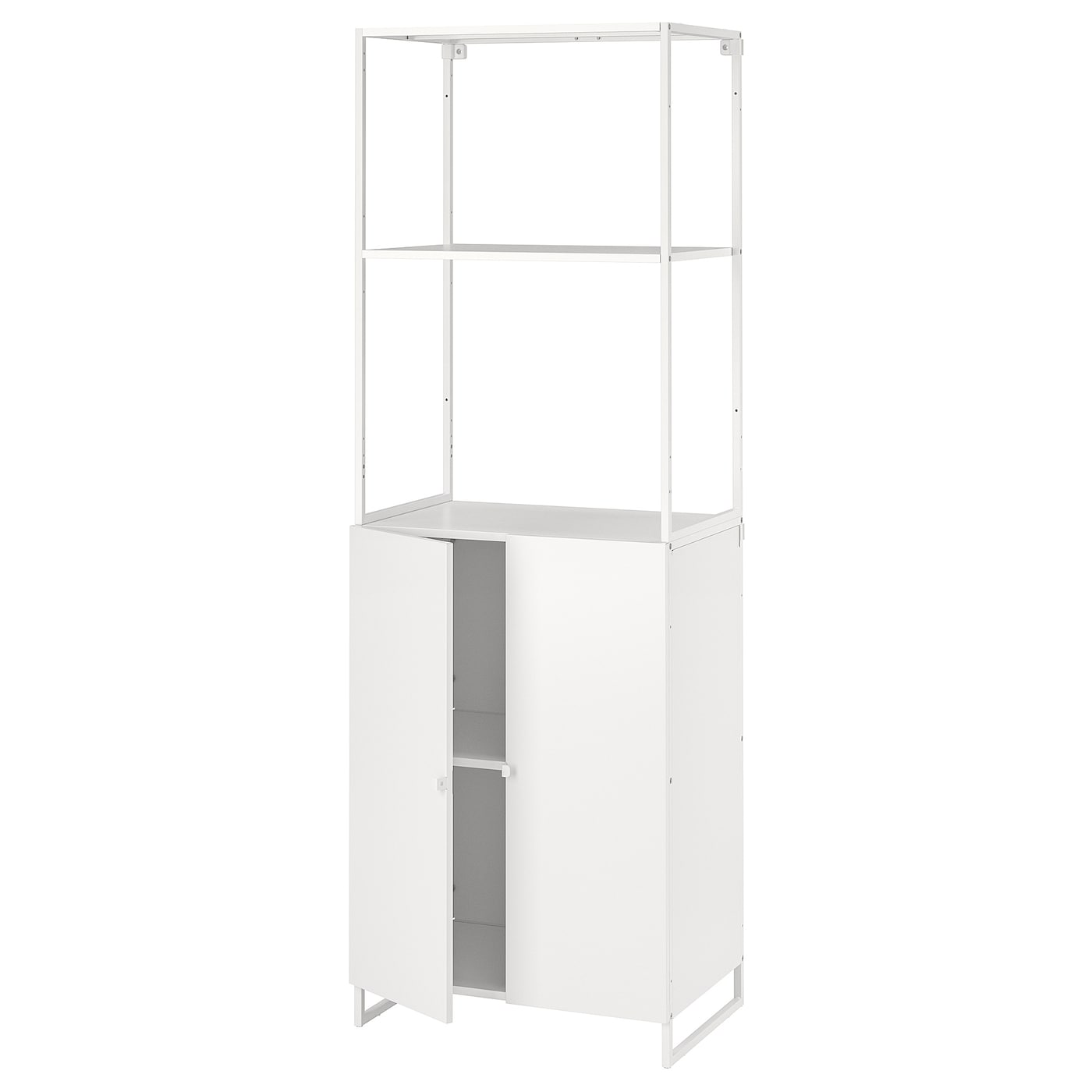 IKEA JOSTEIN regał z drzwiami, do wewnątrz/na zewnątrz/biały, 61x44x180 cm