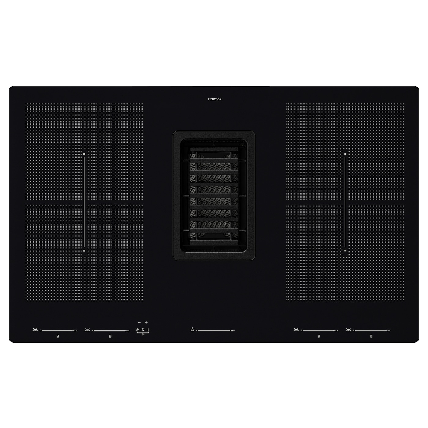 IKEA FÖRDELAKTIG płyta indukcyjna/wbudowany wyciąg, IKEA 700 czarny, 83 cm