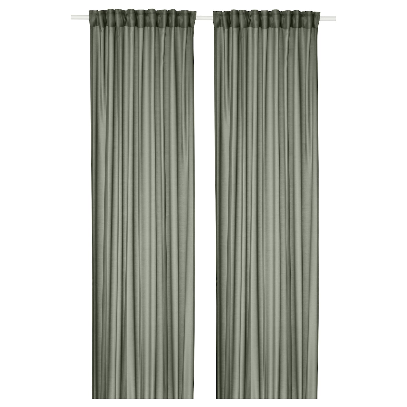 IKEA STENFRÖ firanki, 2 szt, zielony/na taśmie, 145x300 cm