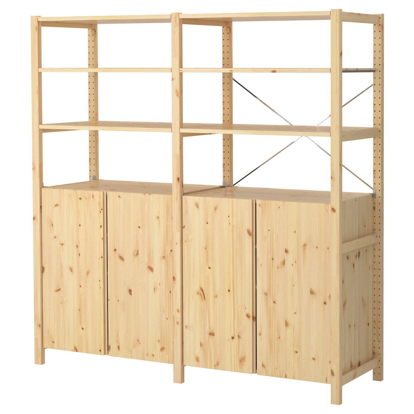 IKEA IVAR 2 sekcje/półki/szafka, sosna, 174x50x179 cm