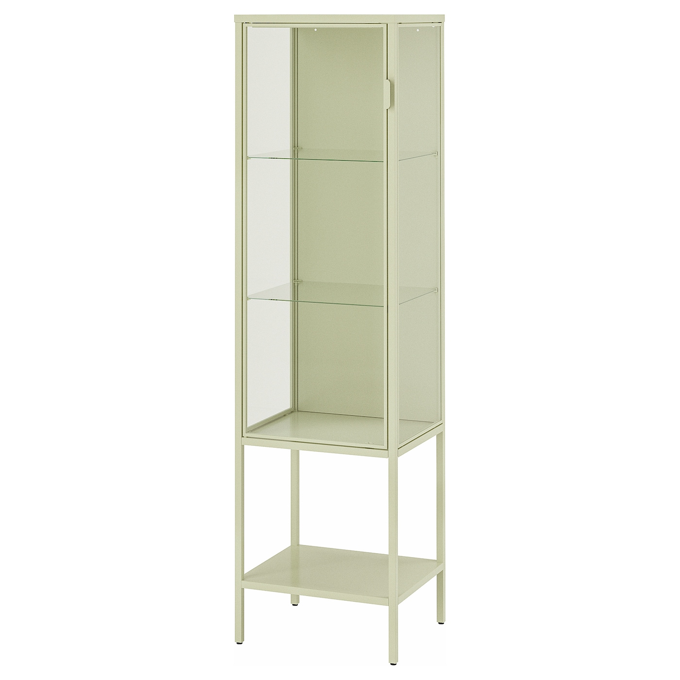 IKEA RUDSTA witryna, jasnozielony, 42x37x155 cm