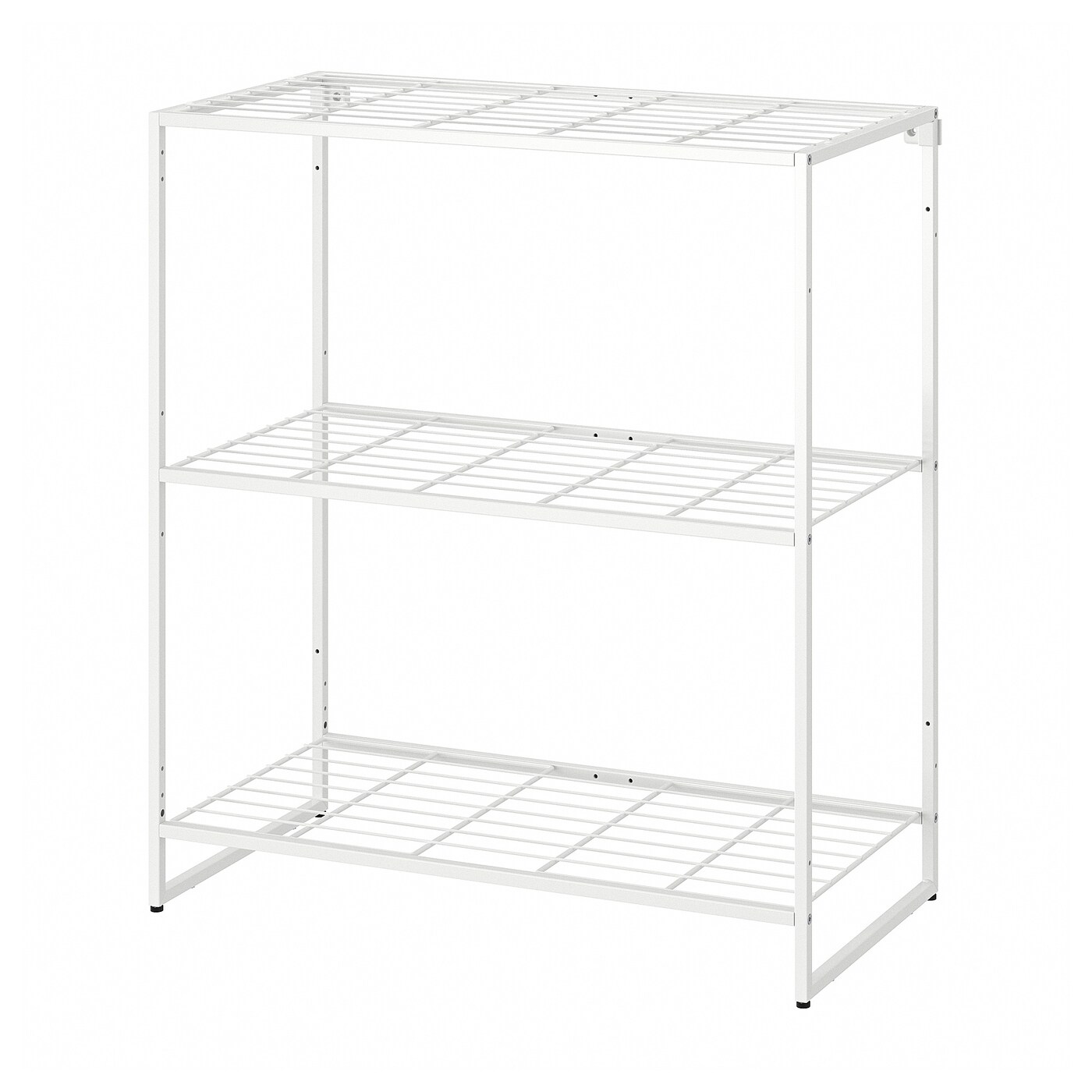 IKEA JOSTEIN regał, do wewnątrz/na zewnątrz/drut biały, 81x40x90 cm
