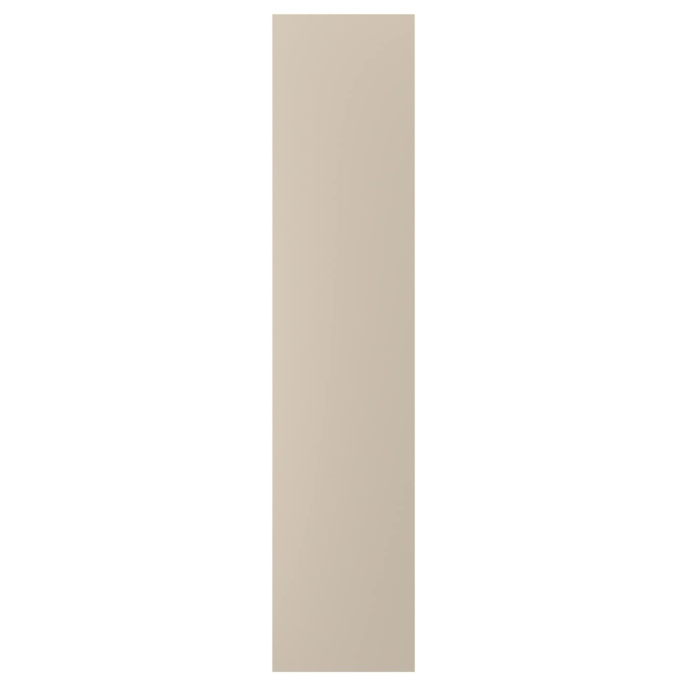 IKEA FORSAND drzwi z zawiasami, szarobeżowy, 50x229 cm