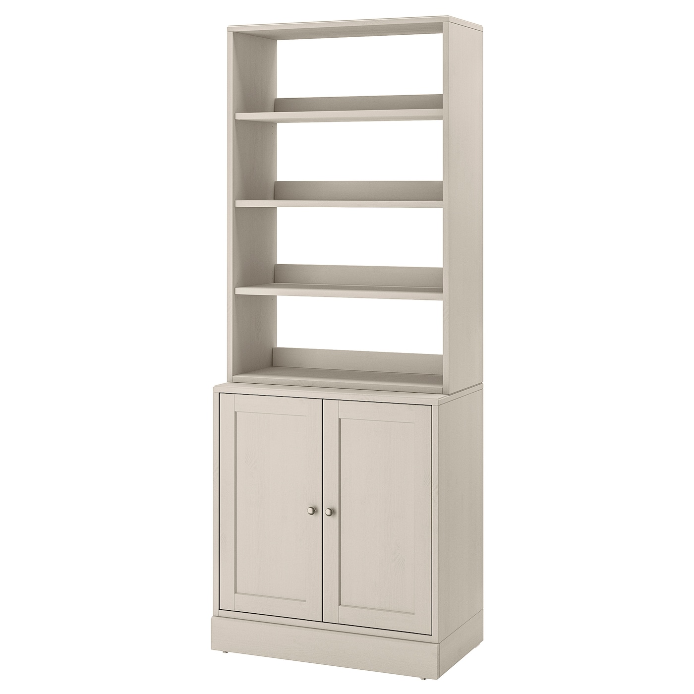 IKEA HAVSTA regał, szarobeżowy, 81x47x212 cm
