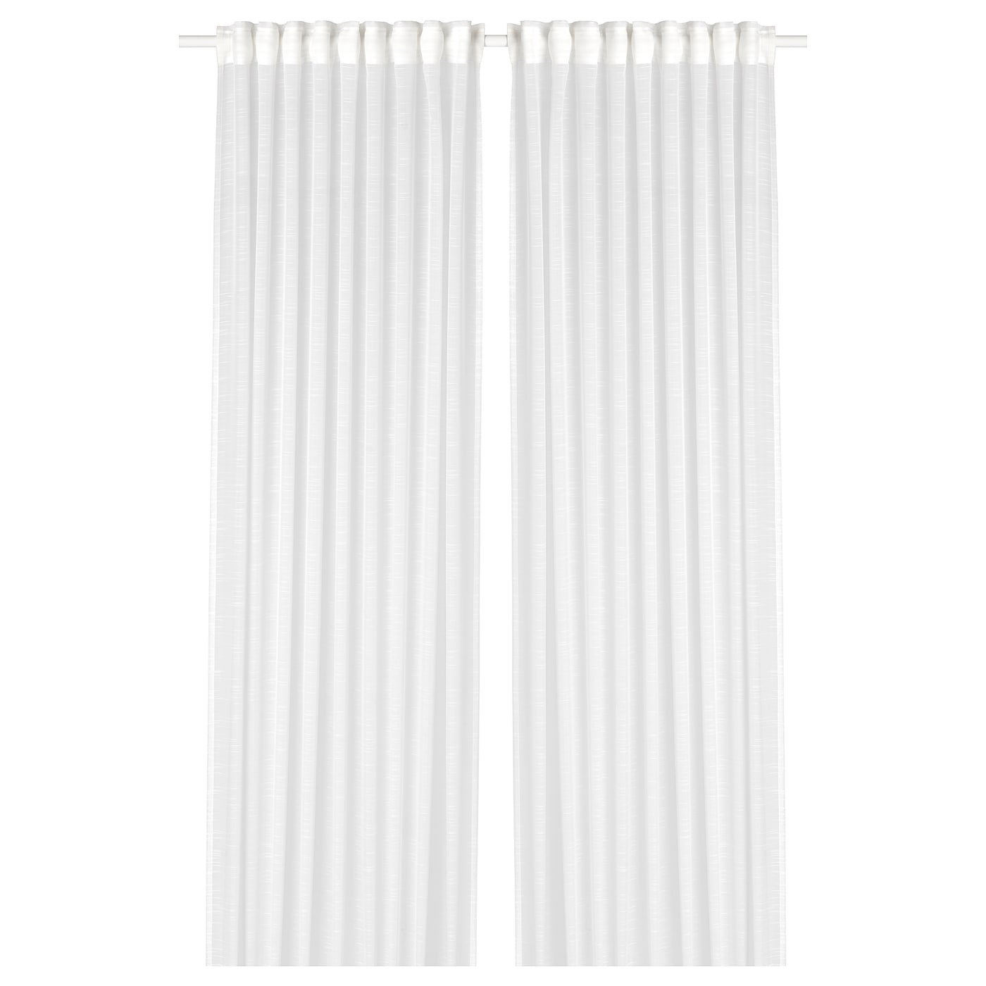 IKEA GJERTRUD firanki, 2 szt, biały/na taśmie, 145x300 cm