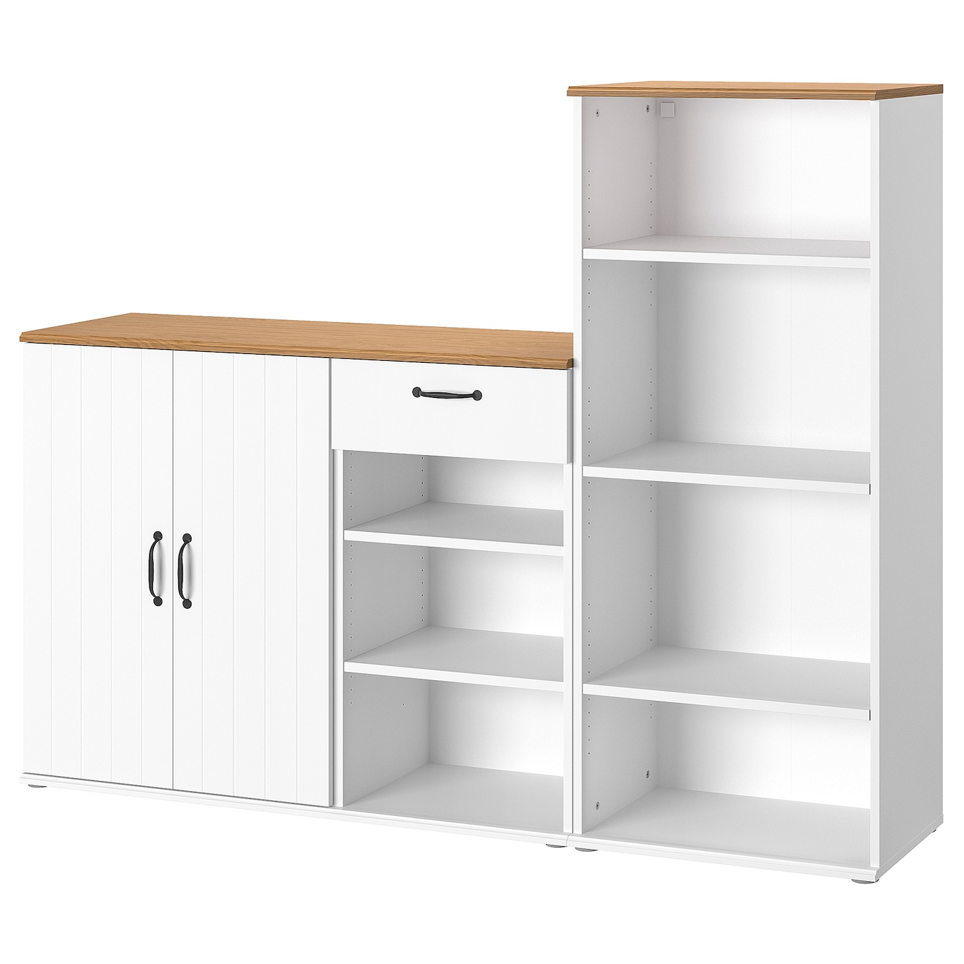 IKEA SKRUVBY regał, biały, 180x140 cm