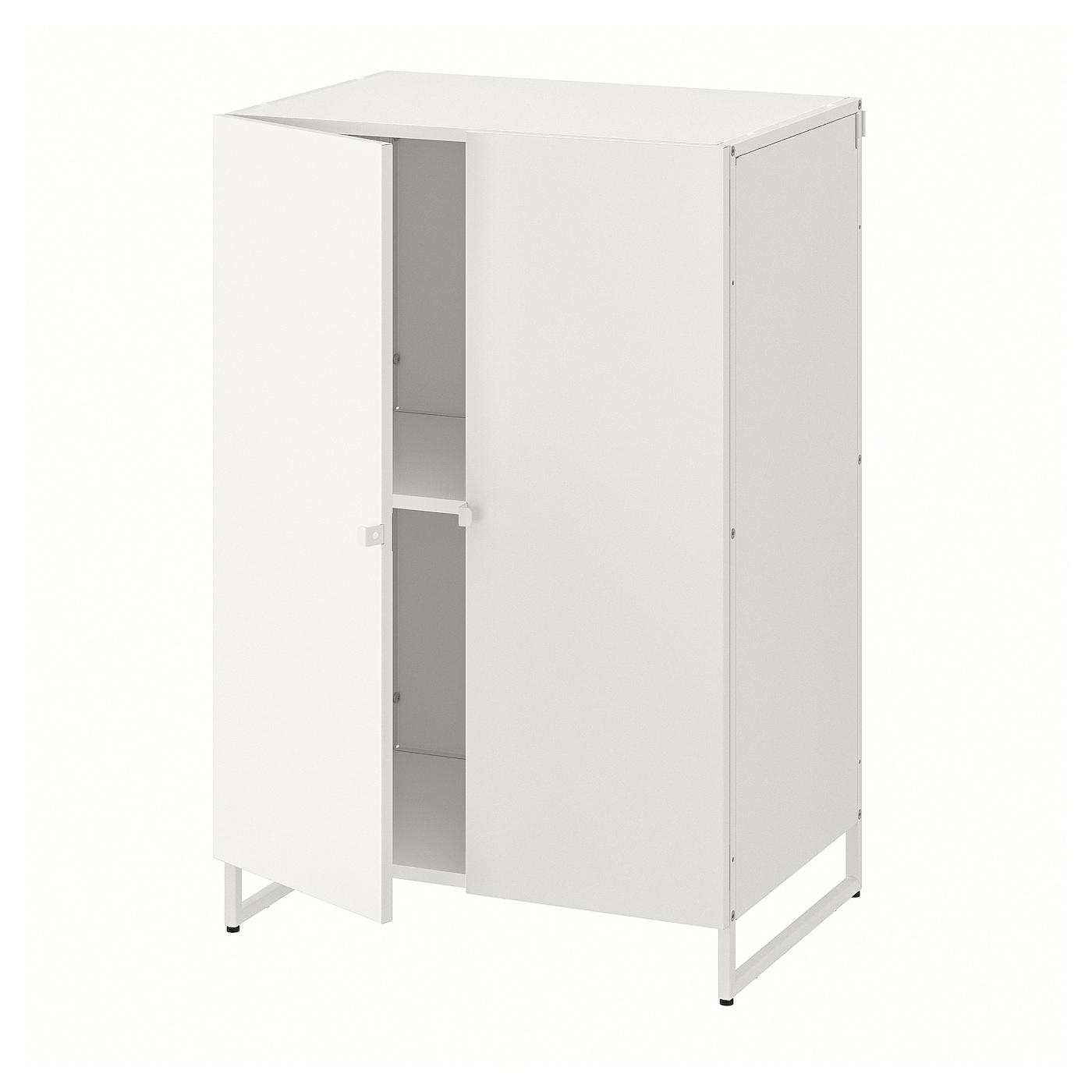 IKEA JOSTEIN regał z drzwiami, do wewnątrz/na zewnątrz/biały, 61x44x90 cm