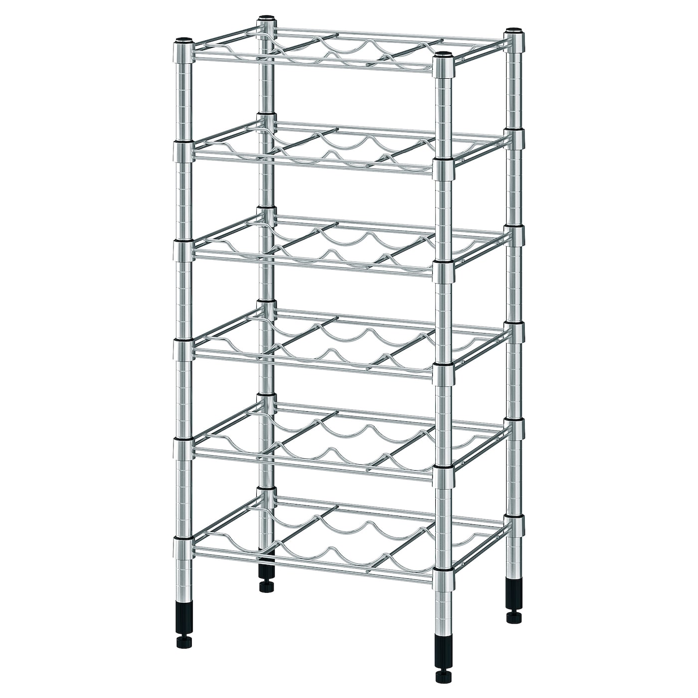 IKEA OMAR regał na butelki, galwanizowano, 46x36x94 cm