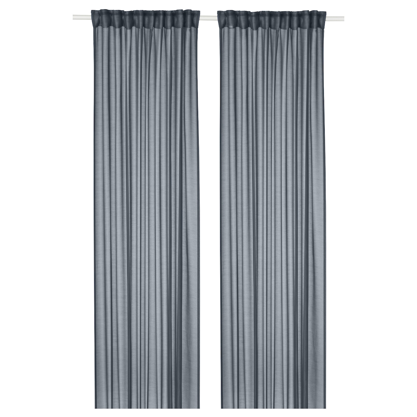 IKEA STENFRÖ firanki, 2 szt, granatowy/na taśmie, 145x300 cm