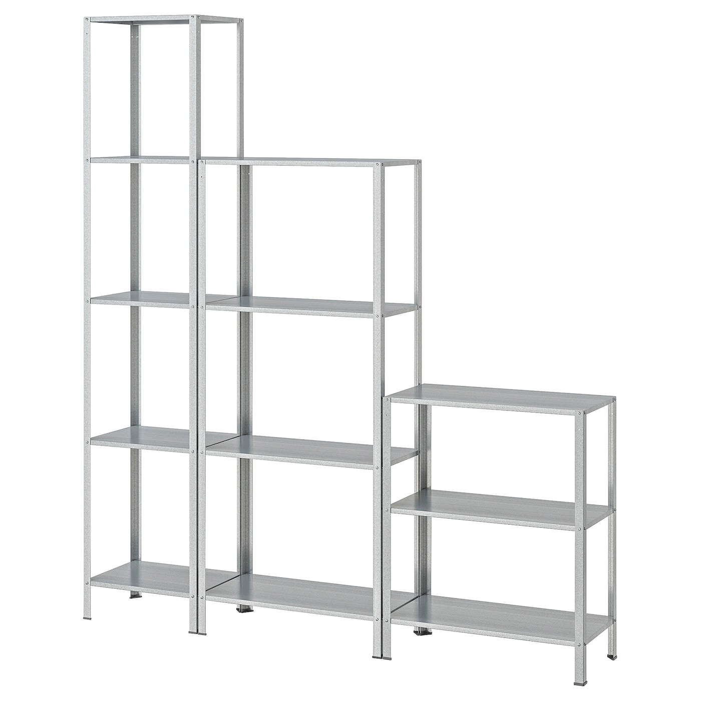 IKEA HYLLIS regał zew/wew, 160x27x74-183 cm