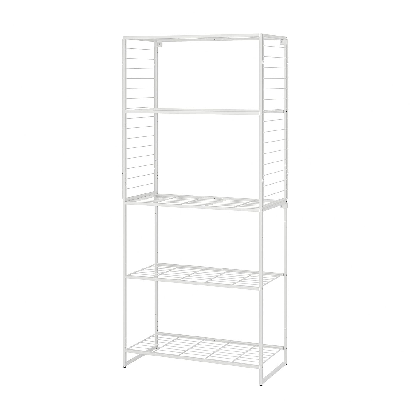 IKEA JOSTEIN regał z kratką, do wewnątrz/na zewnątrz/drut biały, 82x40x180 cm