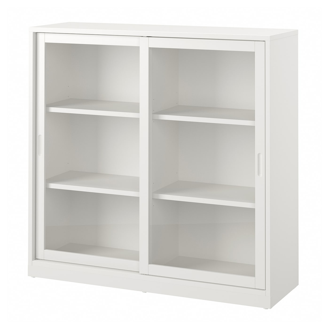 IKEA TONSTAD witryna z przesuwanymi drzwiami, kremowy, 120x37x116 cm