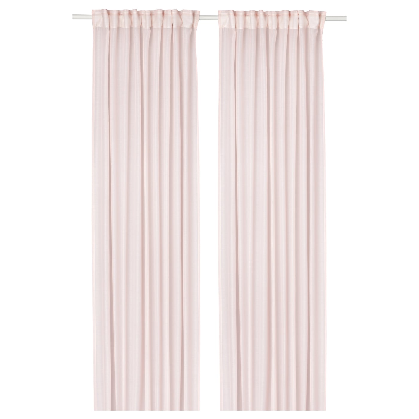 IKEA STENFRÖ firanki, 2 szt, różowy/na taśmie, 145x300 cm