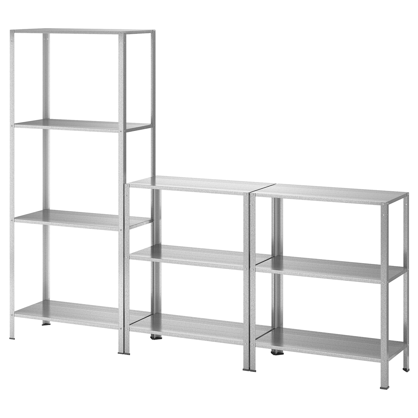 IKEA HYLLIS regał zew/wew, 180x27x74-140 cm