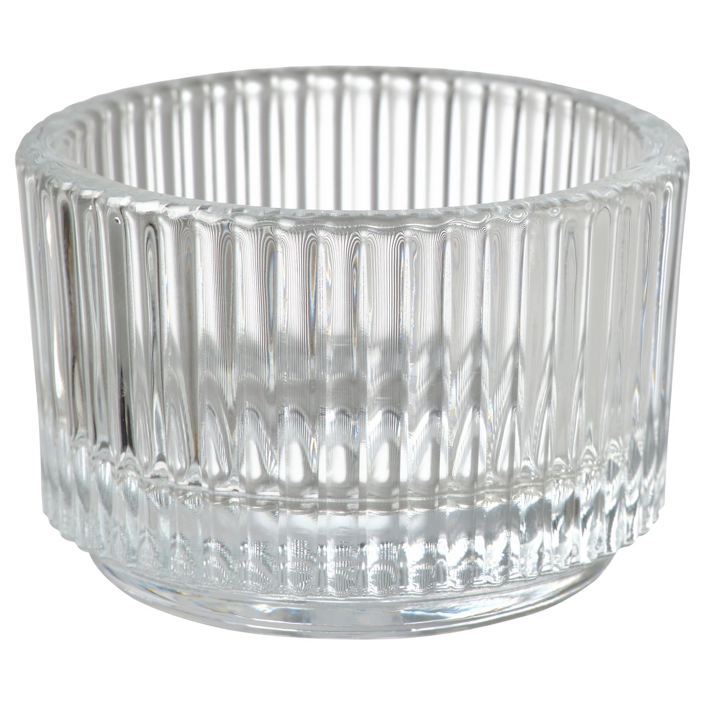 IKEA FINSMAK świecznik na tealighty, szkło bezbarwne, 3.5 cm