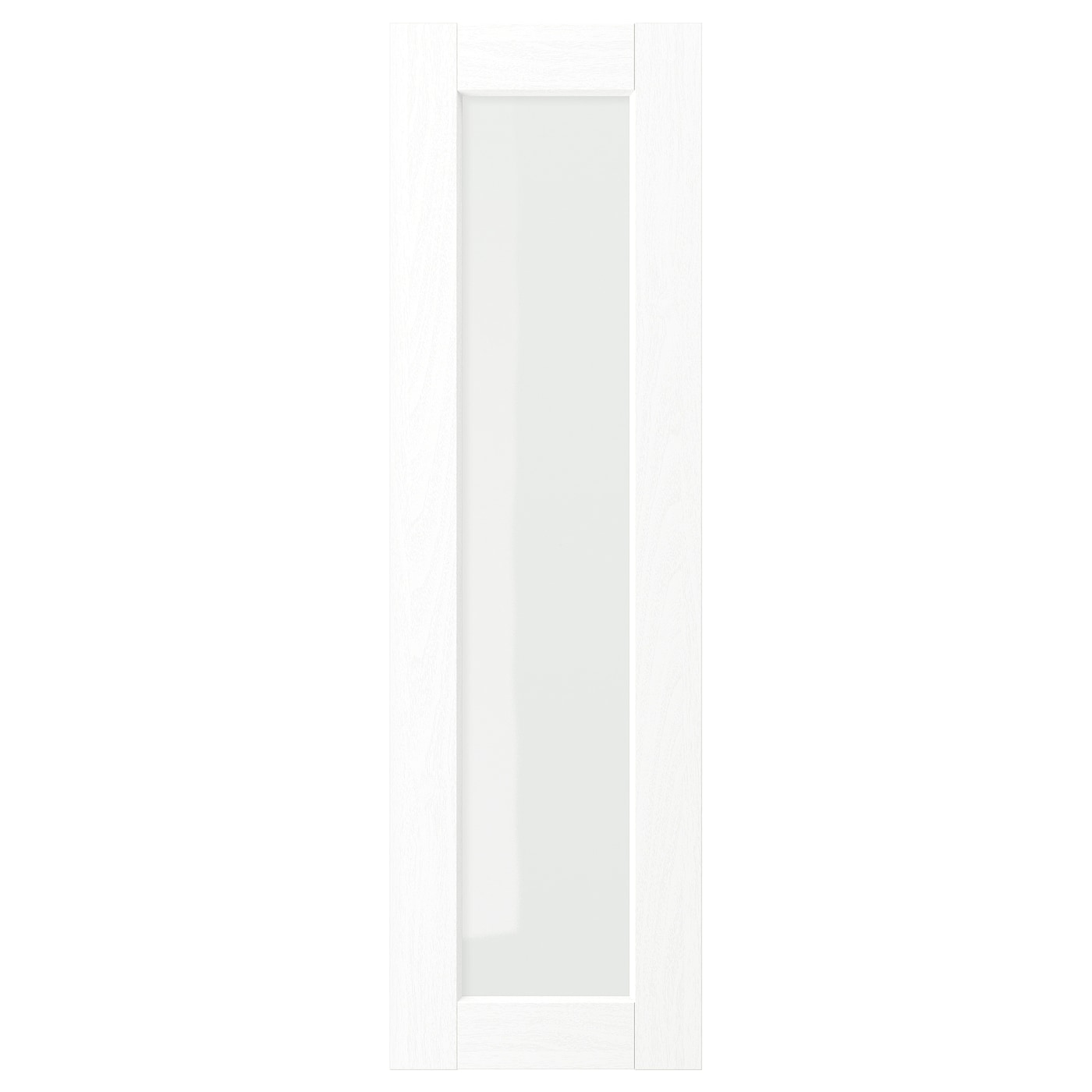 IKEA ENKÖPING drzwi szklane, biały imitacja drewna, 30x100 cm