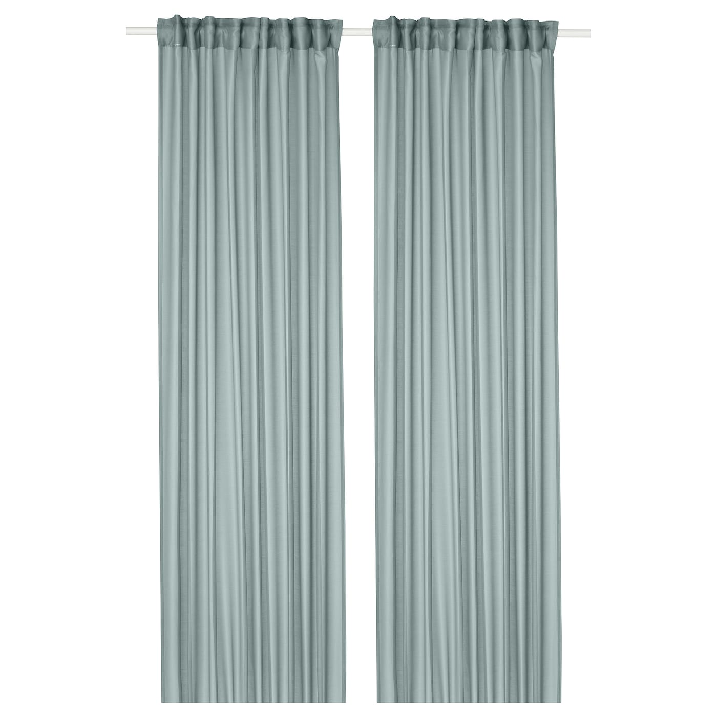 IKEA STENFRÖ firanki, 2 szt, turkusowy/na taśmie, 145x300 cm