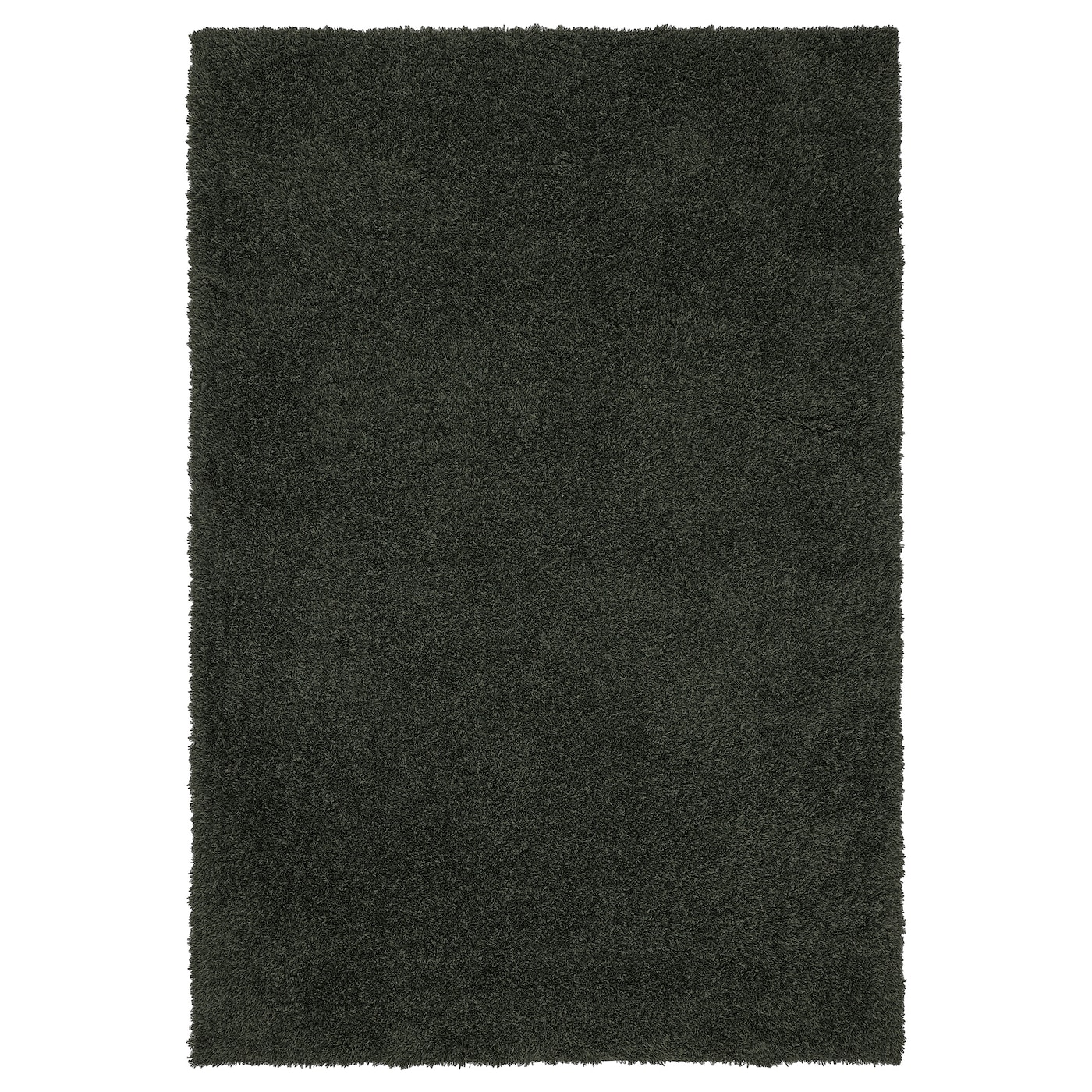 IKEA VINDEBÄK dywan z długim włosiem, ciemnozielony, 200x300 cm