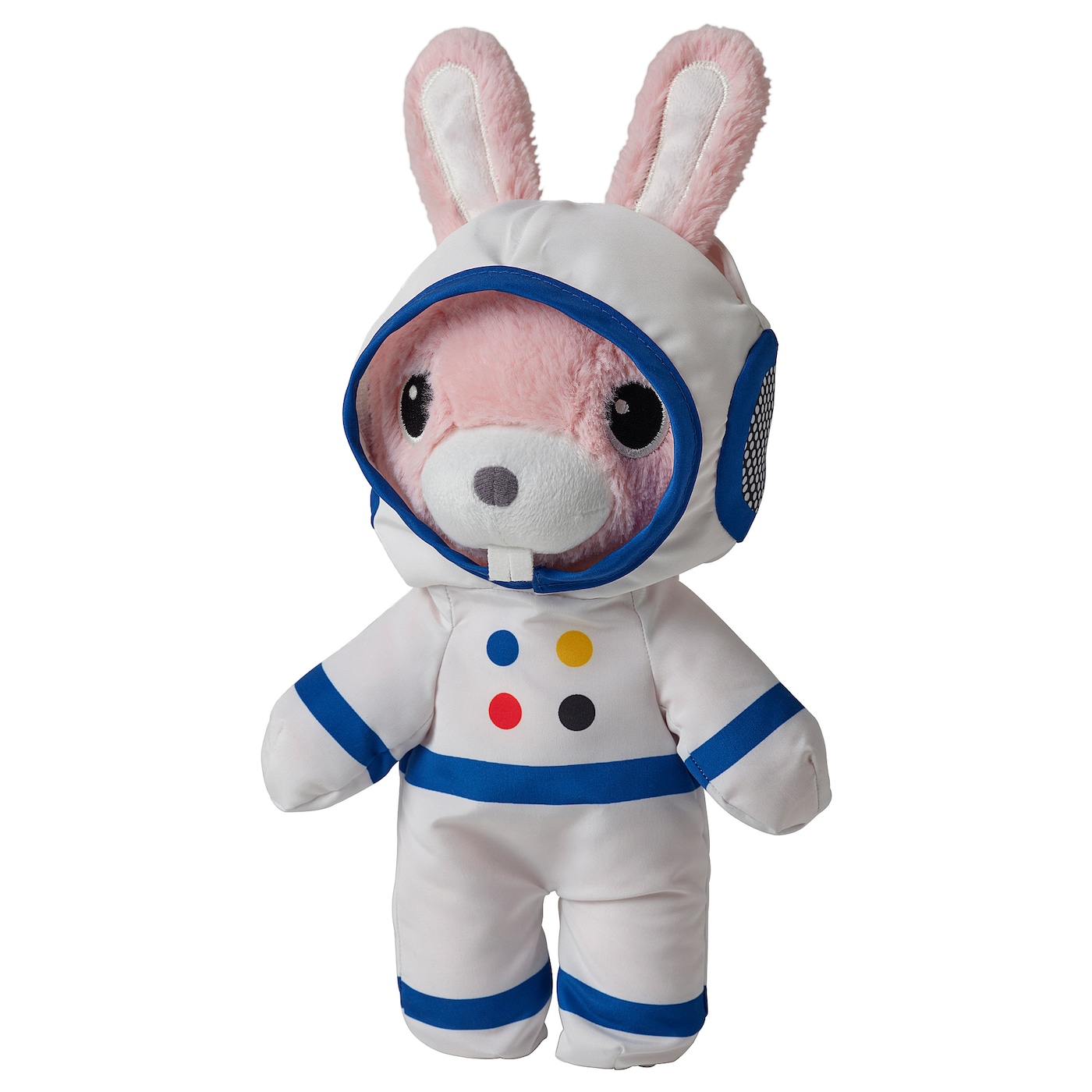 IKEA AFTONSPARV pluszowy astronauta w skafandrze, królik, 28 cm